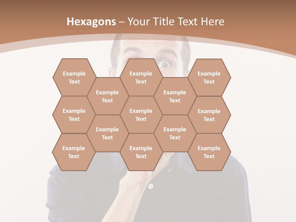 A Man Making A Hush With His Finger PowerPoint Template