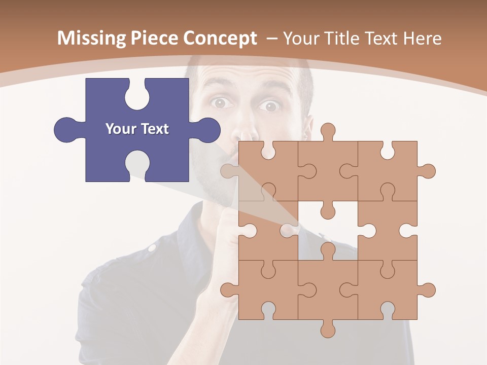 A Man Making A Hush With His Finger PowerPoint Template