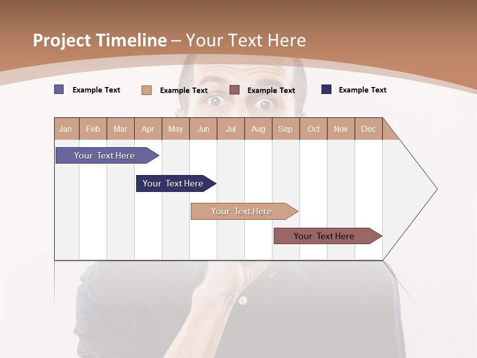 A Man Making A Hush With His Finger PowerPoint Template