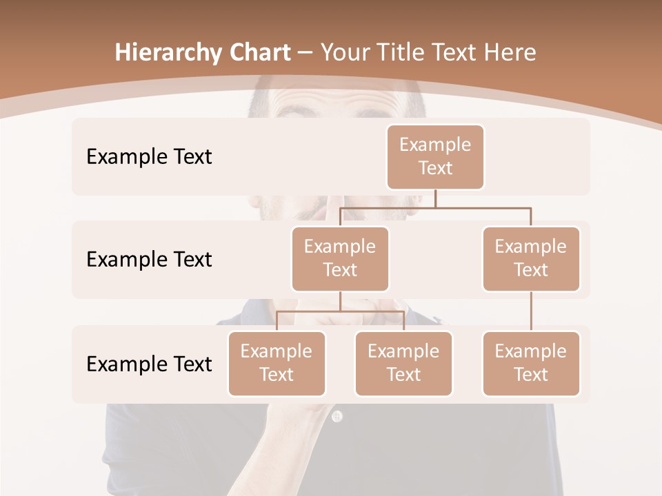 A Man Making A Hush With His Finger PowerPoint Template