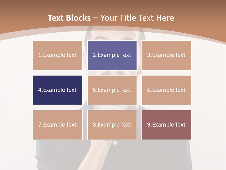 A Man Making A Hush With His Finger PowerPoint Template