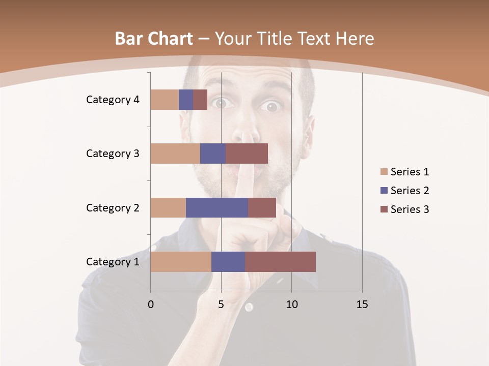 A Man Making A Hush With His Finger PowerPoint Template