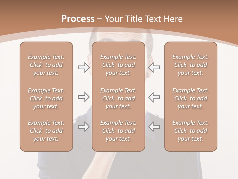 A Man Making A Hush With His Finger PowerPoint Template