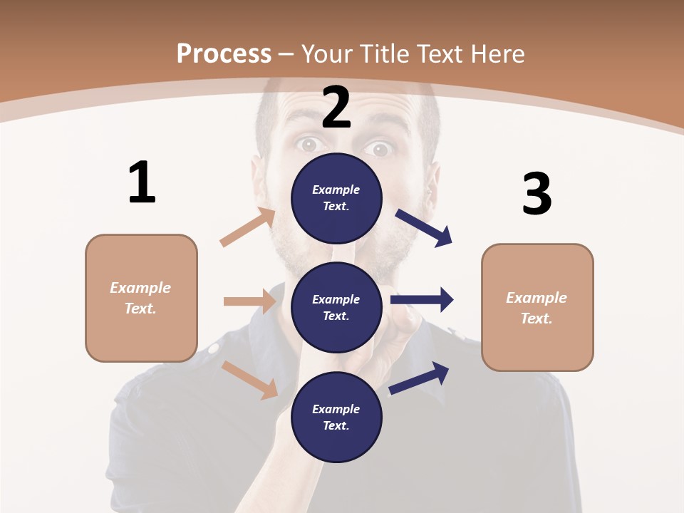 A Man Making A Hush With His Finger PowerPoint Template