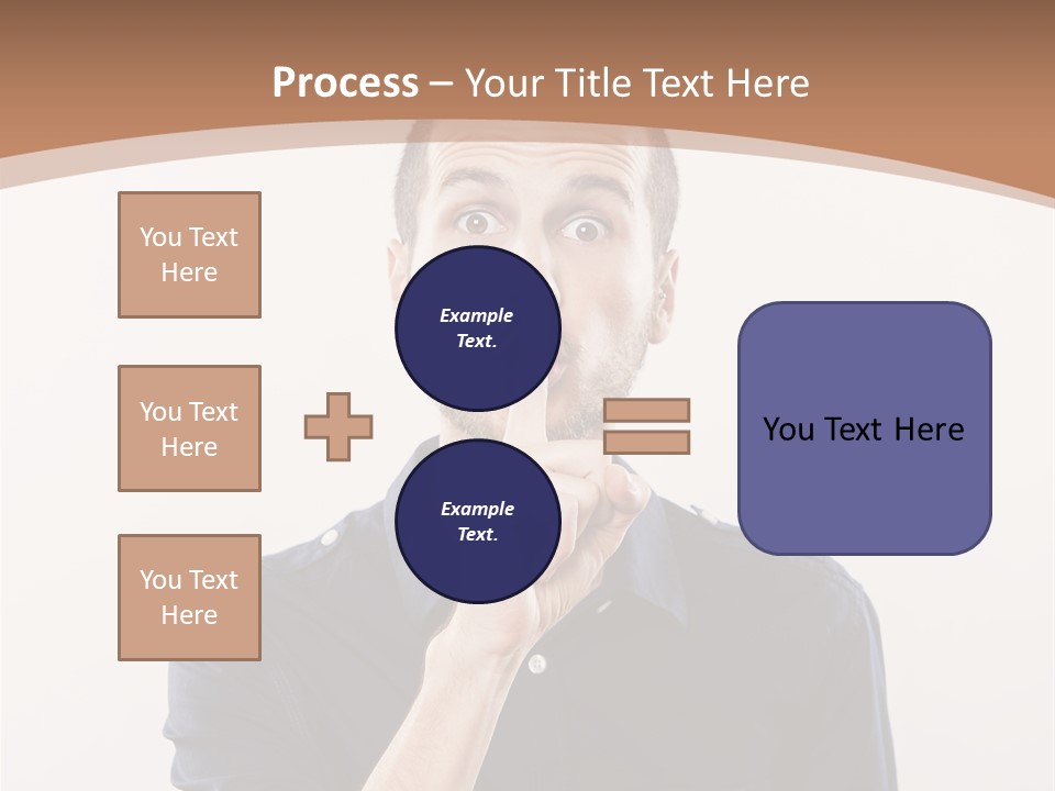 A Man Making A Hush With His Finger PowerPoint Template