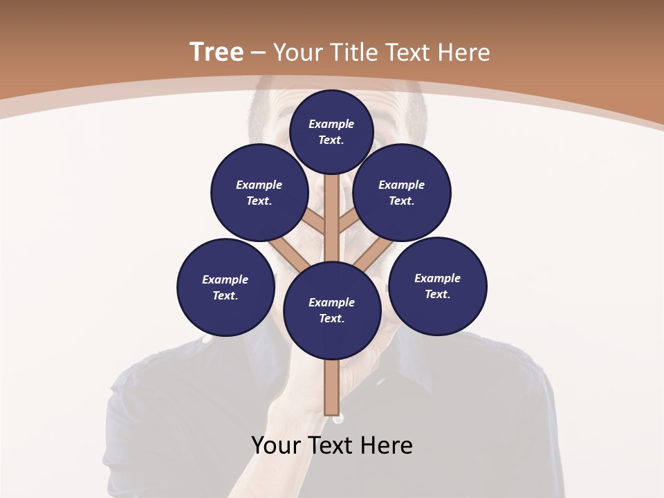 A Man Making A Hush With His Finger PowerPoint Template