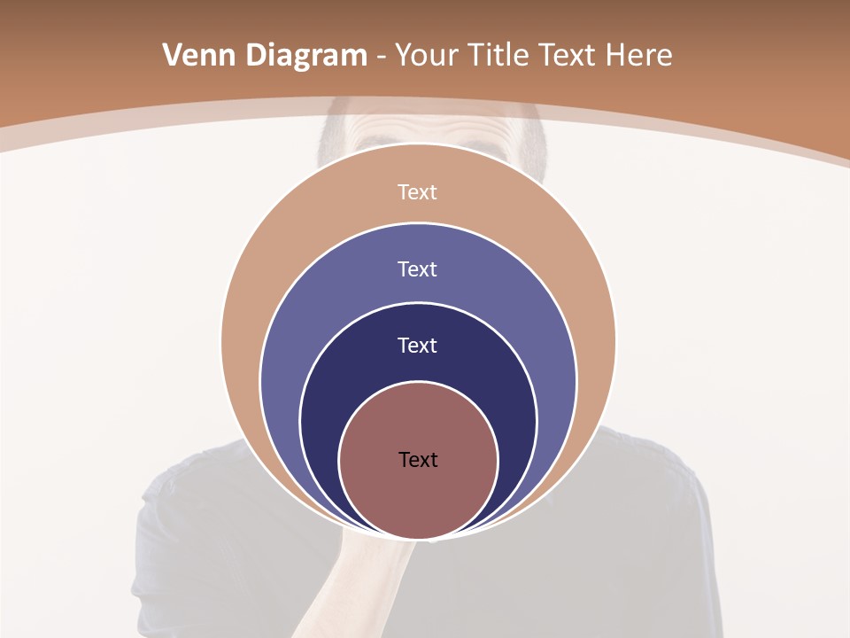 A Man Making A Hush With His Finger PowerPoint Template