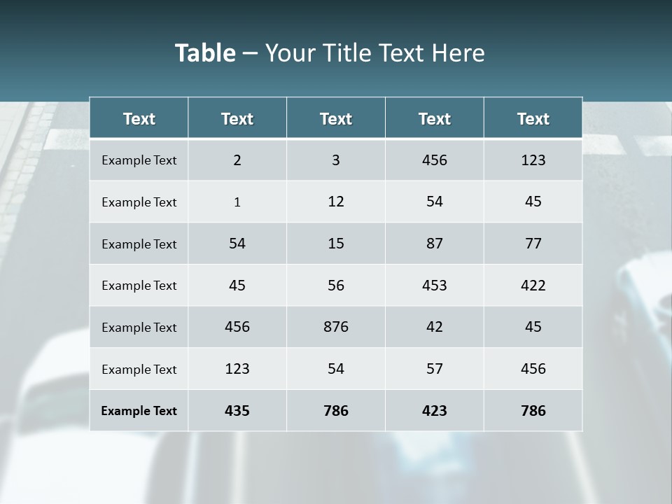 A Motorcyclist Riding Down The Road In Traffic PowerPoint Template