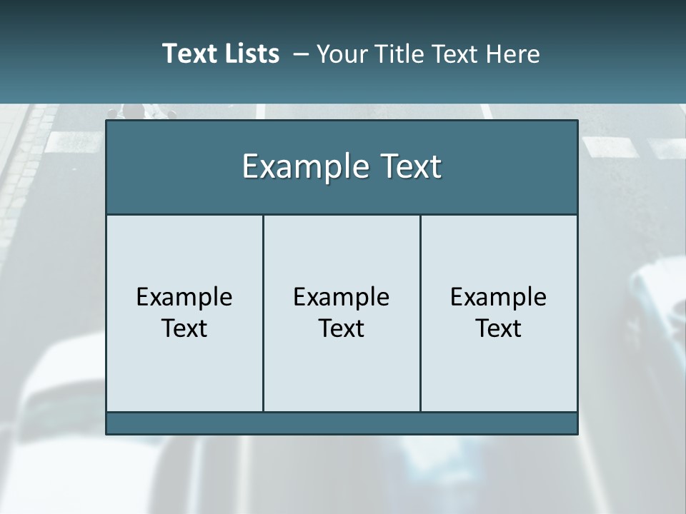 A Motorcyclist Riding Down The Road In Traffic PowerPoint Template