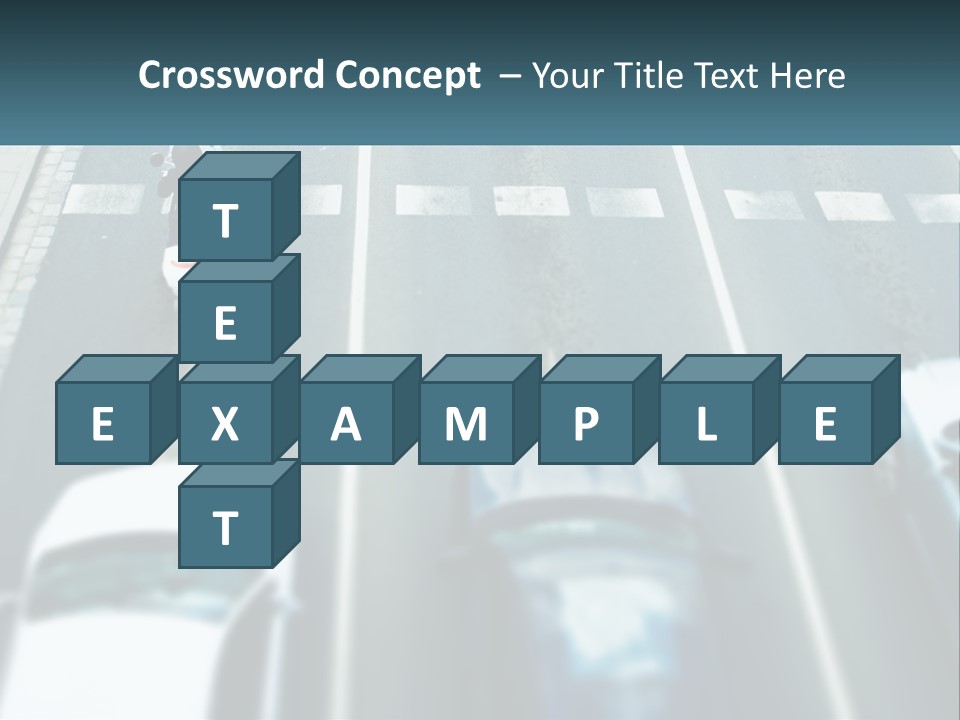 A Motorcyclist Riding Down The Road In Traffic PowerPoint Template