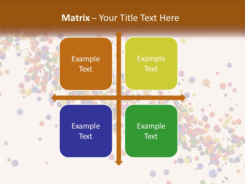 A Bunch Of Colorful Confetti On A White Background PowerPoint Template