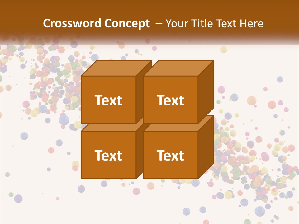 A Bunch Of Colorful Confetti On A White Background PowerPoint Template