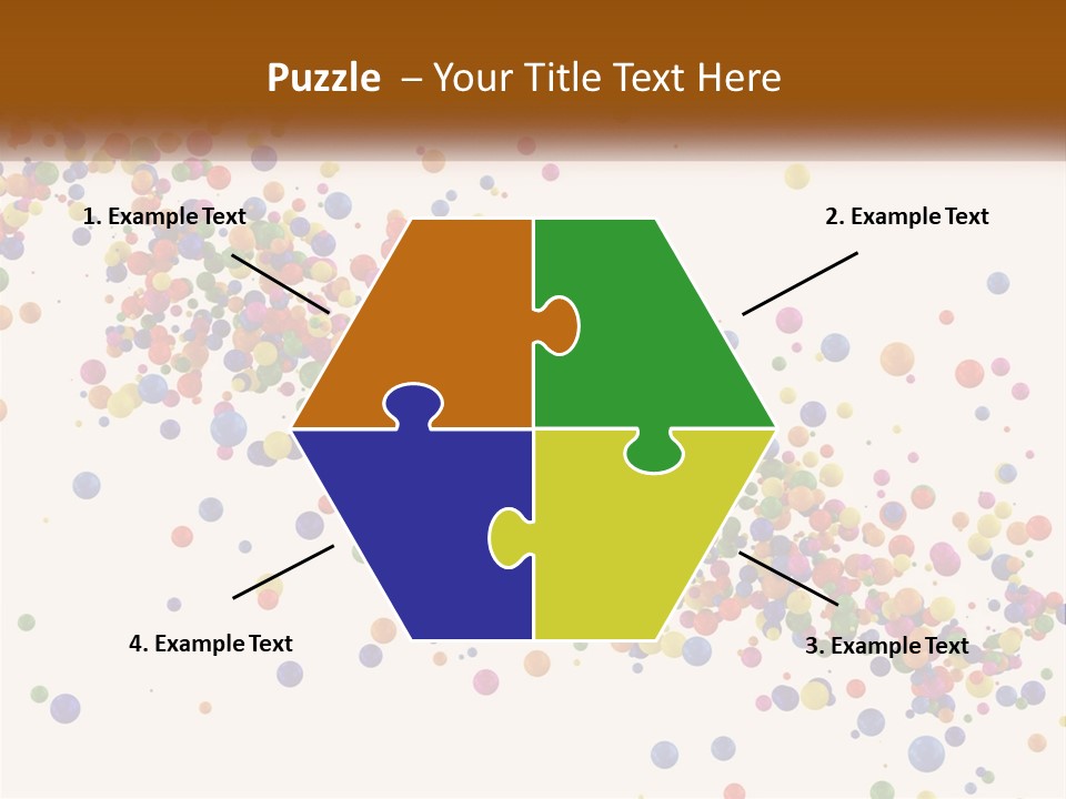 A Bunch Of Colorful Confetti On A White Background PowerPoint Template