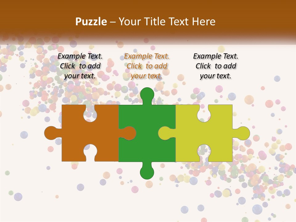 A Bunch Of Colorful Confetti On A White Background PowerPoint Template