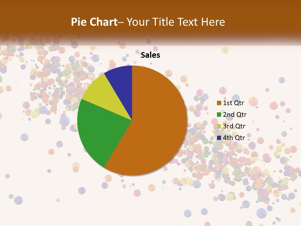 A Bunch Of Colorful Confetti On A White Background PowerPoint Template