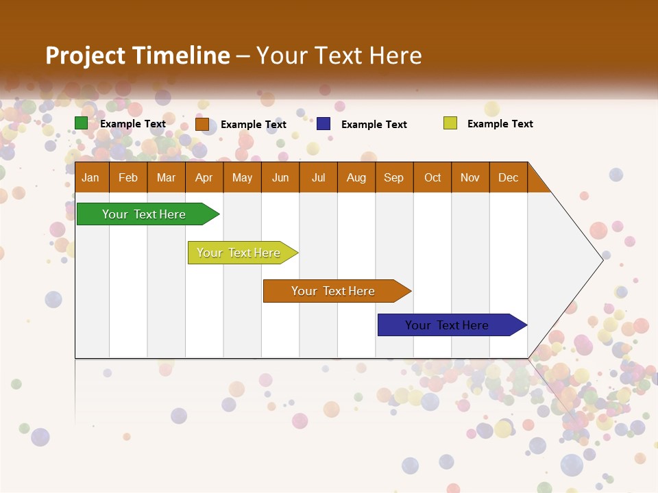 A Bunch Of Colorful Confetti On A White Background PowerPoint Template