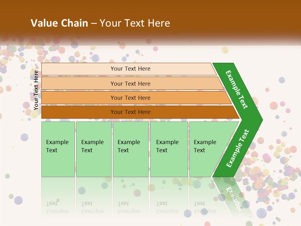 A Bunch Of Colorful Confetti On A White Background PowerPoint Template