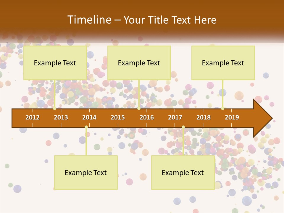 A Bunch Of Colorful Confetti On A White Background PowerPoint Template