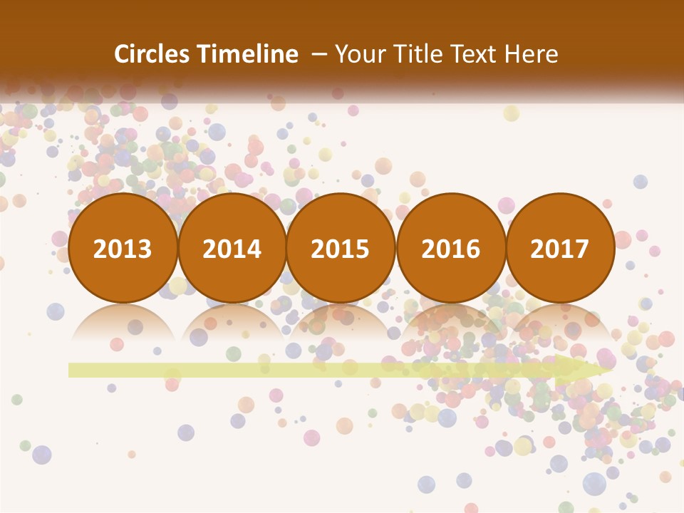 A Bunch Of Colorful Confetti On A White Background PowerPoint Template