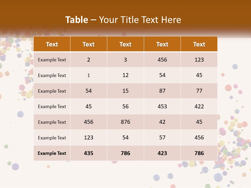 A Bunch Of Colorful Confetti On A White Background PowerPoint Template