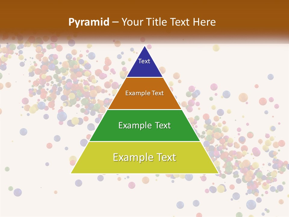 A Bunch Of Colorful Confetti On A White Background PowerPoint Template