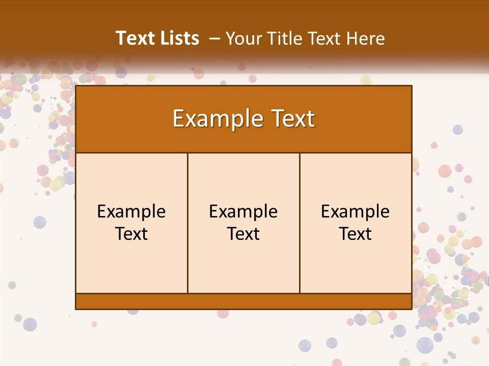 A Bunch Of Colorful Confetti On A White Background PowerPoint Template
