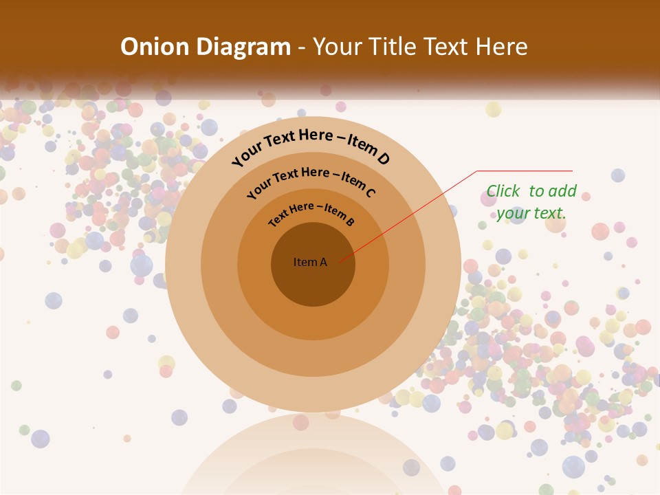 A Bunch Of Colorful Confetti On A White Background PowerPoint Template