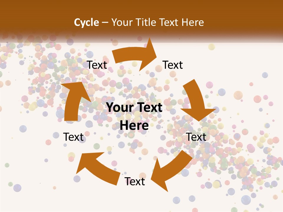 A Bunch Of Colorful Confetti On A White Background PowerPoint Template