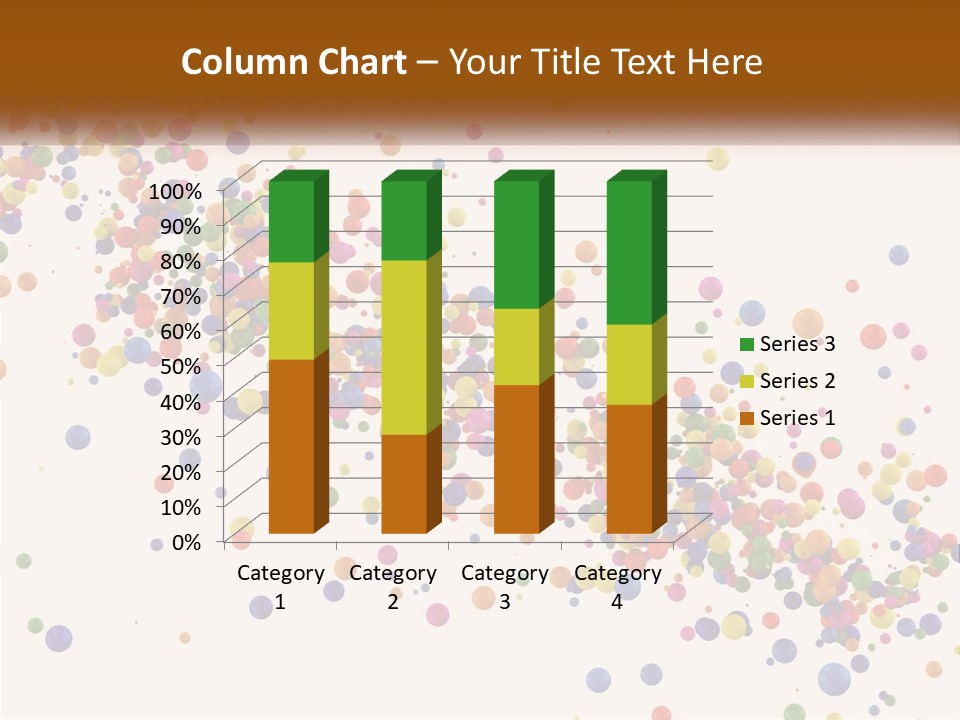 A Bunch Of Colorful Confetti On A White Background PowerPoint Template