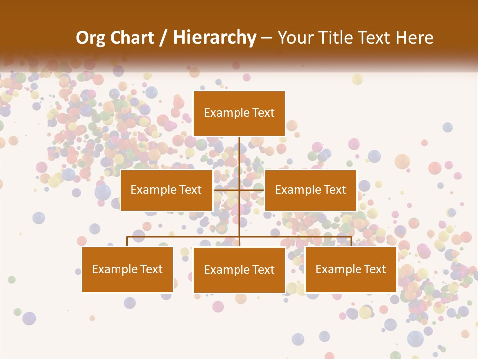 A Bunch Of Colorful Confetti On A White Background PowerPoint Template