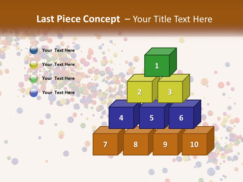 A Bunch Of Colorful Confetti On A White Background PowerPoint Template