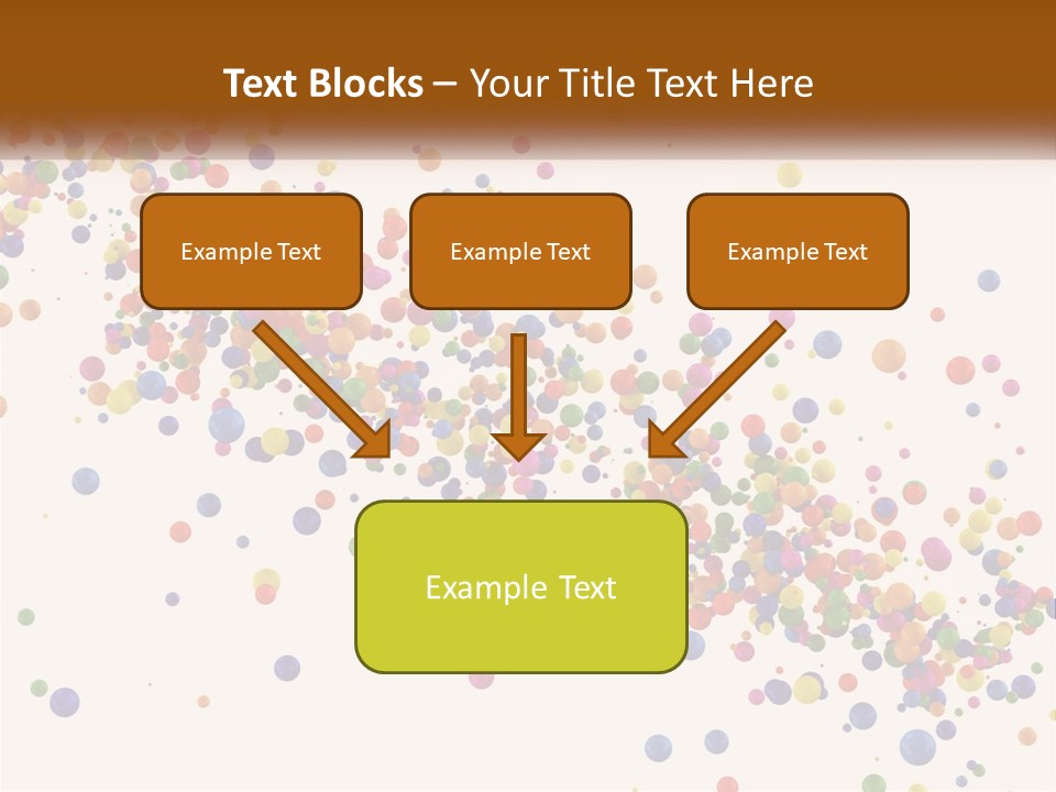 A Bunch Of Colorful Confetti On A White Background PowerPoint Template