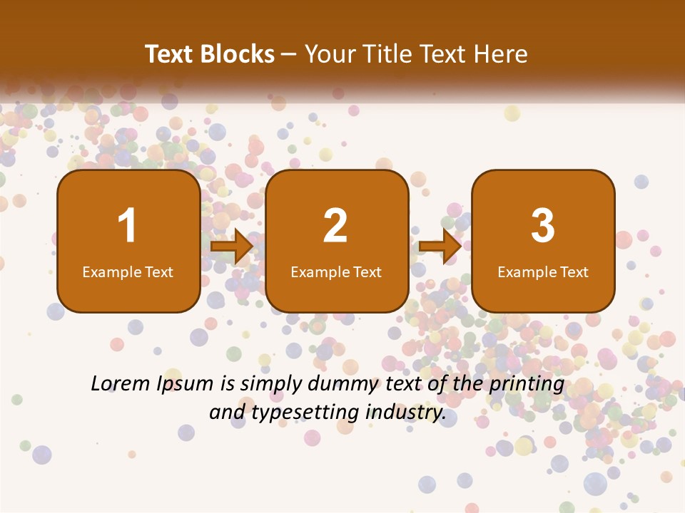 A Bunch Of Colorful Confetti On A White Background PowerPoint Template