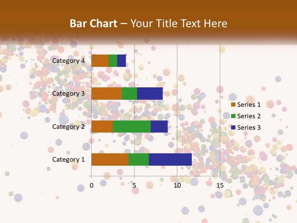 A Bunch Of Colorful Confetti On A White Background PowerPoint Template