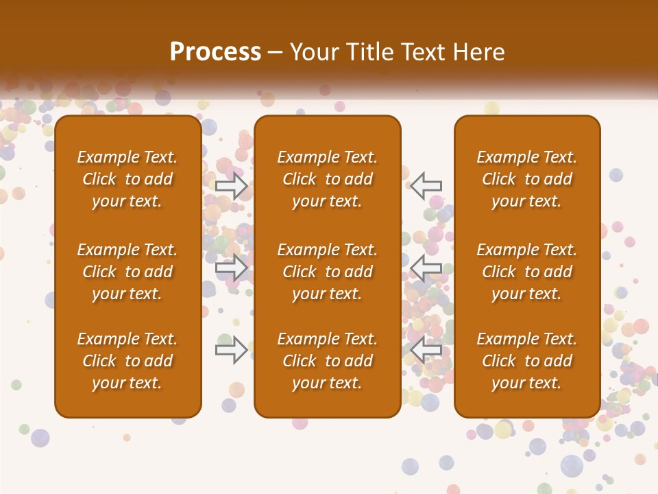 A Bunch Of Colorful Confetti On A White Background PowerPoint Template