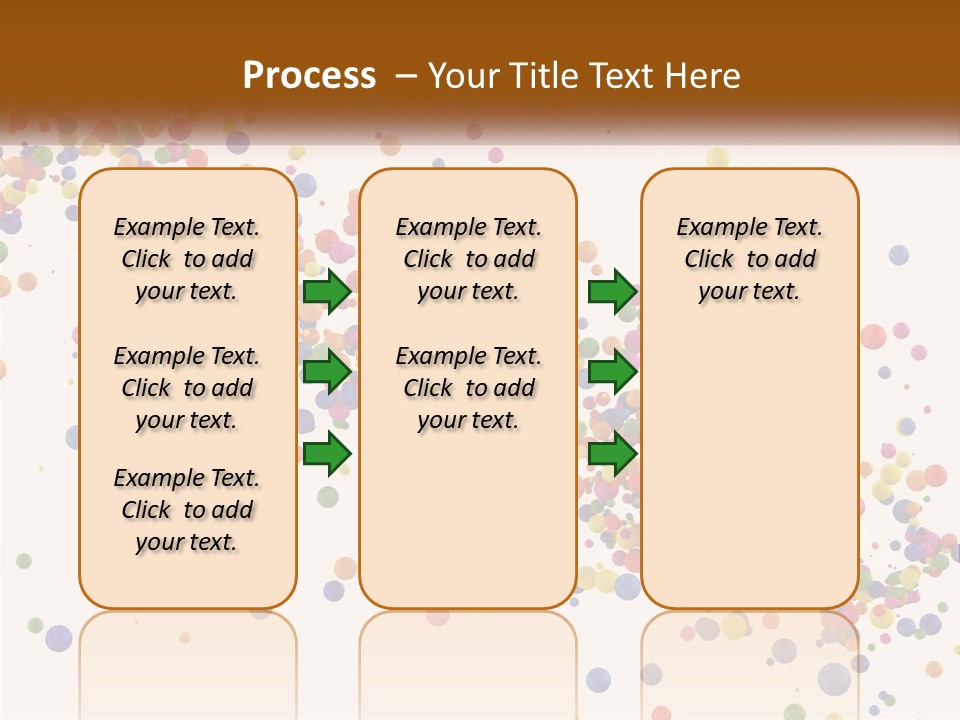 A Bunch Of Colorful Confetti On A White Background PowerPoint Template