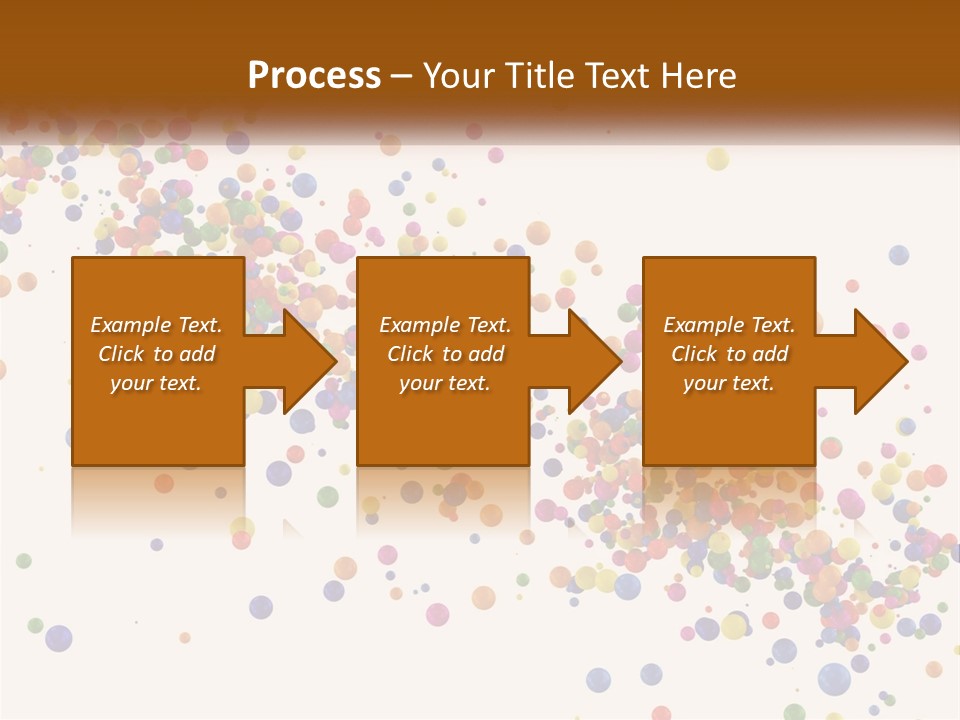 A Bunch Of Colorful Confetti On A White Background PowerPoint Template