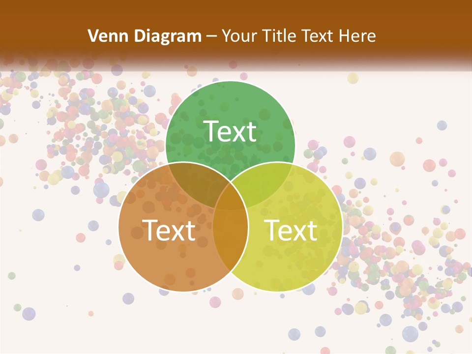 A Bunch Of Colorful Confetti On A White Background PowerPoint Template