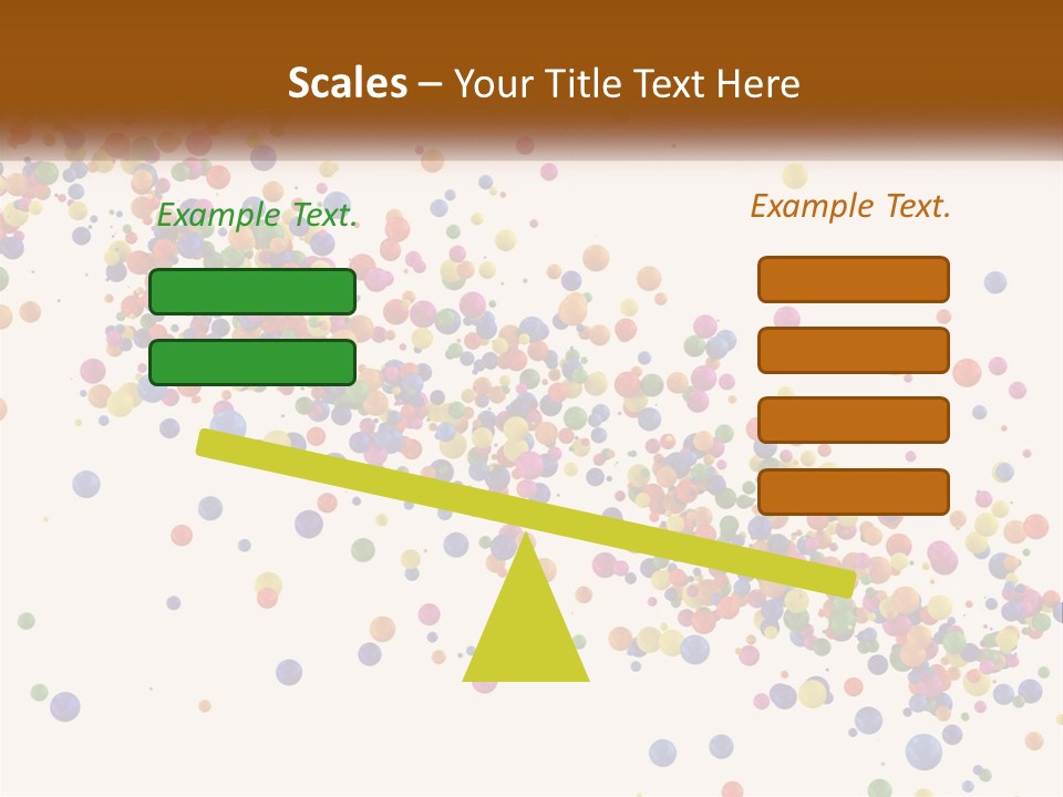 A Bunch Of Colorful Confetti On A White Background PowerPoint Template