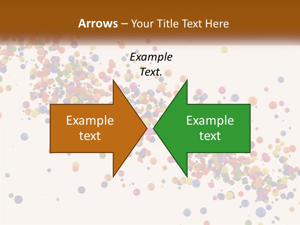 A Bunch Of Colorful Confetti On A White Background PowerPoint Template