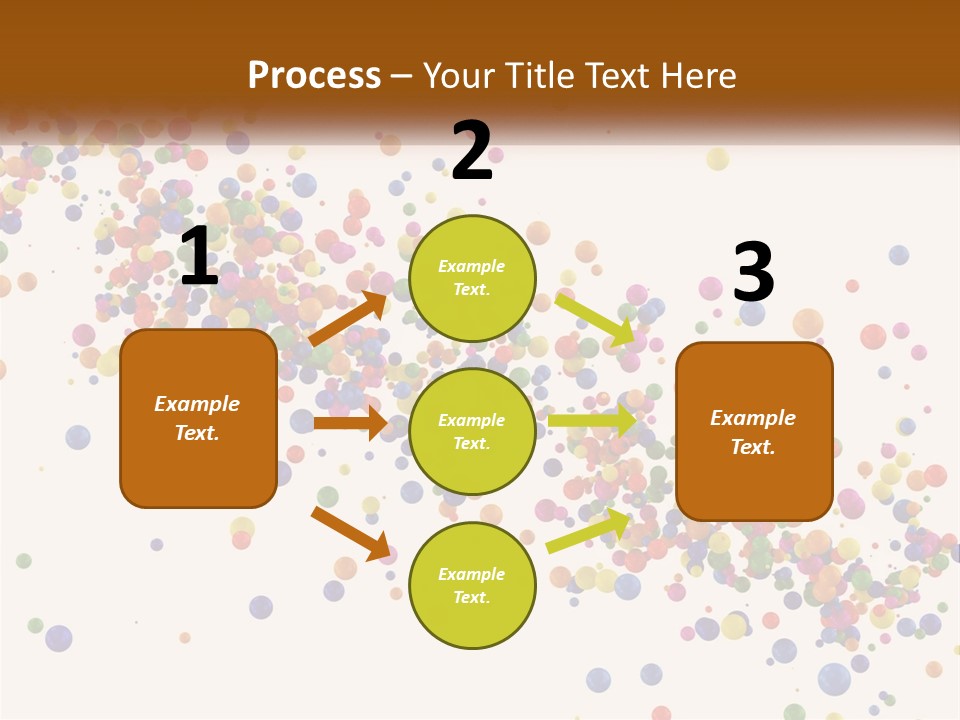 A Bunch Of Colorful Confetti On A White Background PowerPoint Template