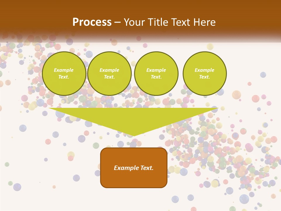 A Bunch Of Colorful Confetti On A White Background PowerPoint Template