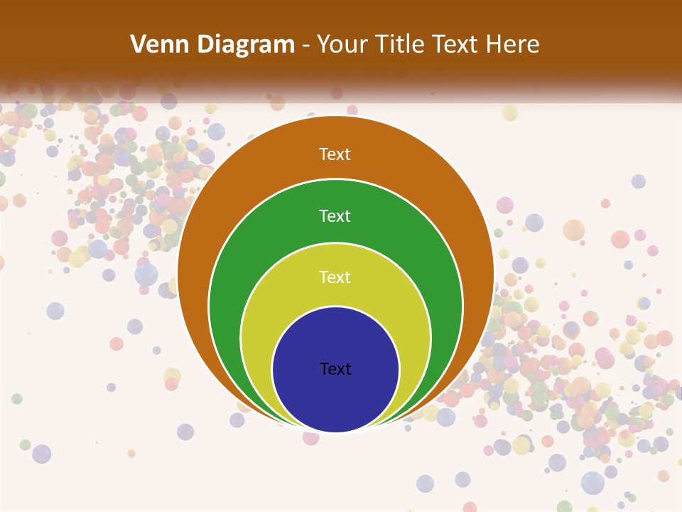 A Bunch Of Colorful Confetti On A White Background PowerPoint Template