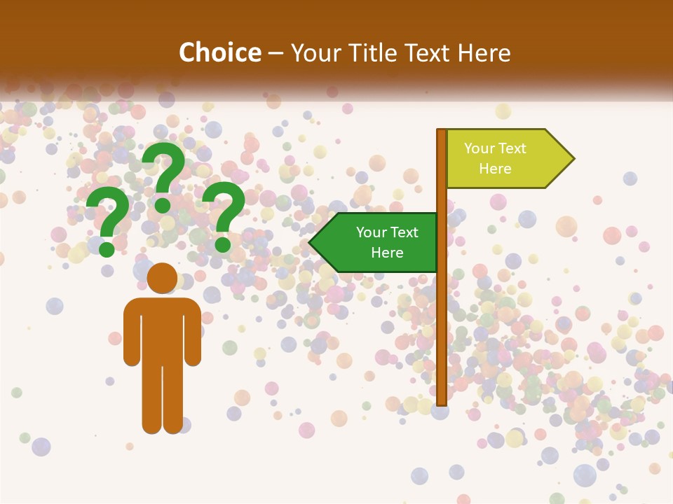 A Bunch Of Colorful Confetti On A White Background PowerPoint Template