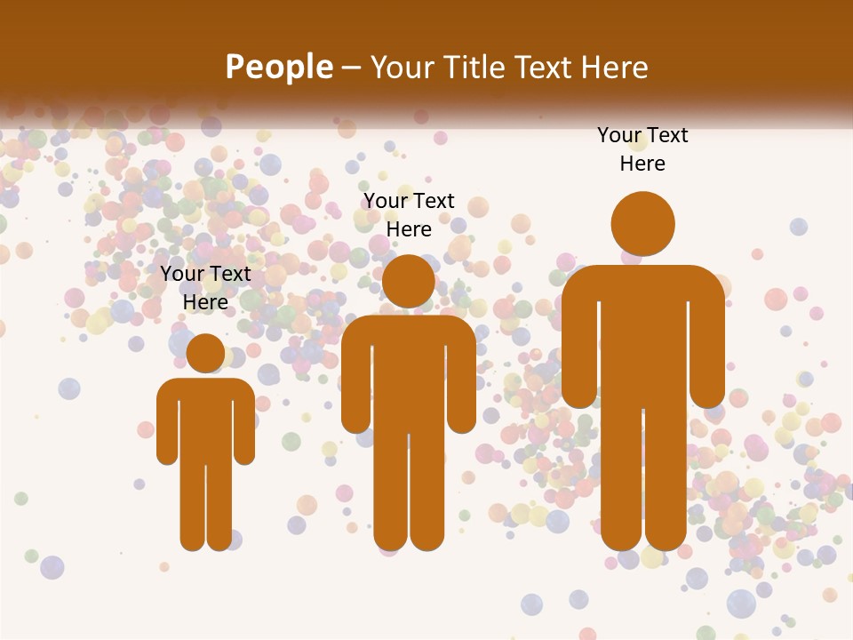 A Bunch Of Colorful Confetti On A White Background PowerPoint Template