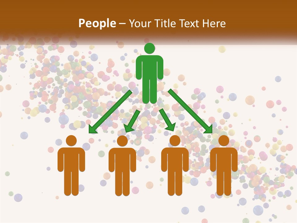 A Bunch Of Colorful Confetti On A White Background PowerPoint Template