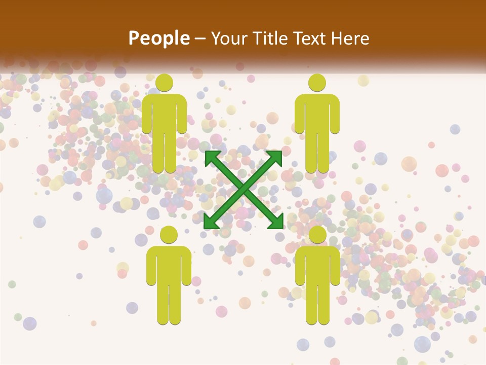 A Bunch Of Colorful Confetti On A White Background PowerPoint Template