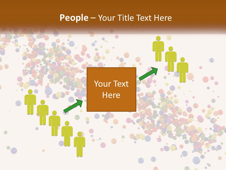 A Bunch Of Colorful Confetti On A White Background PowerPoint Template