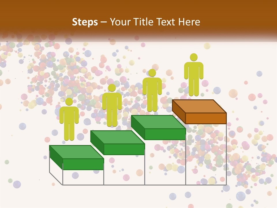 A Bunch Of Colorful Confetti On A White Background PowerPoint Template