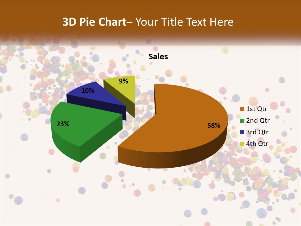 A Bunch Of Colorful Confetti On A White Background PowerPoint Template